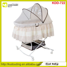 NEW Design Wholesale Baby Bassinet Portable Butterfly Mosquito net cover Large Storage Basket Rocking Cradle Child Product